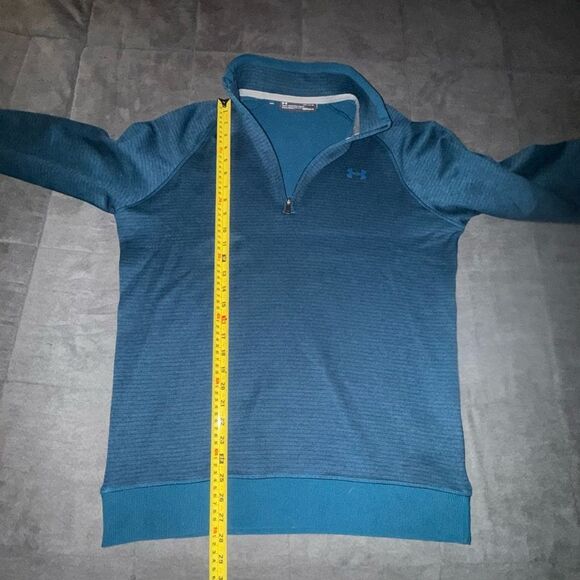 Under Armour Men's Teal Half Zip-Up Sweater Size Large - Picture 7 of 8
